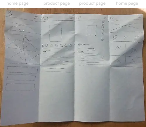 Dawn Journal's wireframes